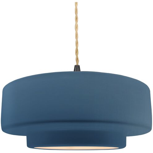 Radiance LED 14.5 inch Midnight Sky and Matte White and Matte Black Pendant Ceiling Light
