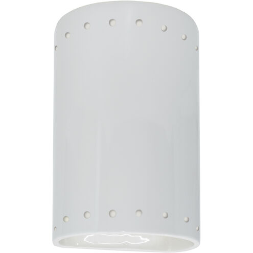 Ambiance Collection LED 9.5 inch Gloss White/Gloss White Outdoor Wall Sconce
