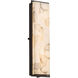 Alabaster Rocks LED 6.5 inch Matte Black ADA Wall Sconce Wall Light