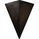 Ambiance Triangle LED 20.25 inch Rust Patina Wall Sconce Wall Light, Really Big