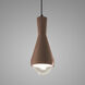Radiance Collection 1 Light 5 inch Canyon Clay with Dark Bronze Pendant Ceiling Light