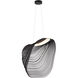 Eco Collection - Madera Family 23.75 inch Matte Black and Black Wood Pendant Ceiling Light, EVOLV