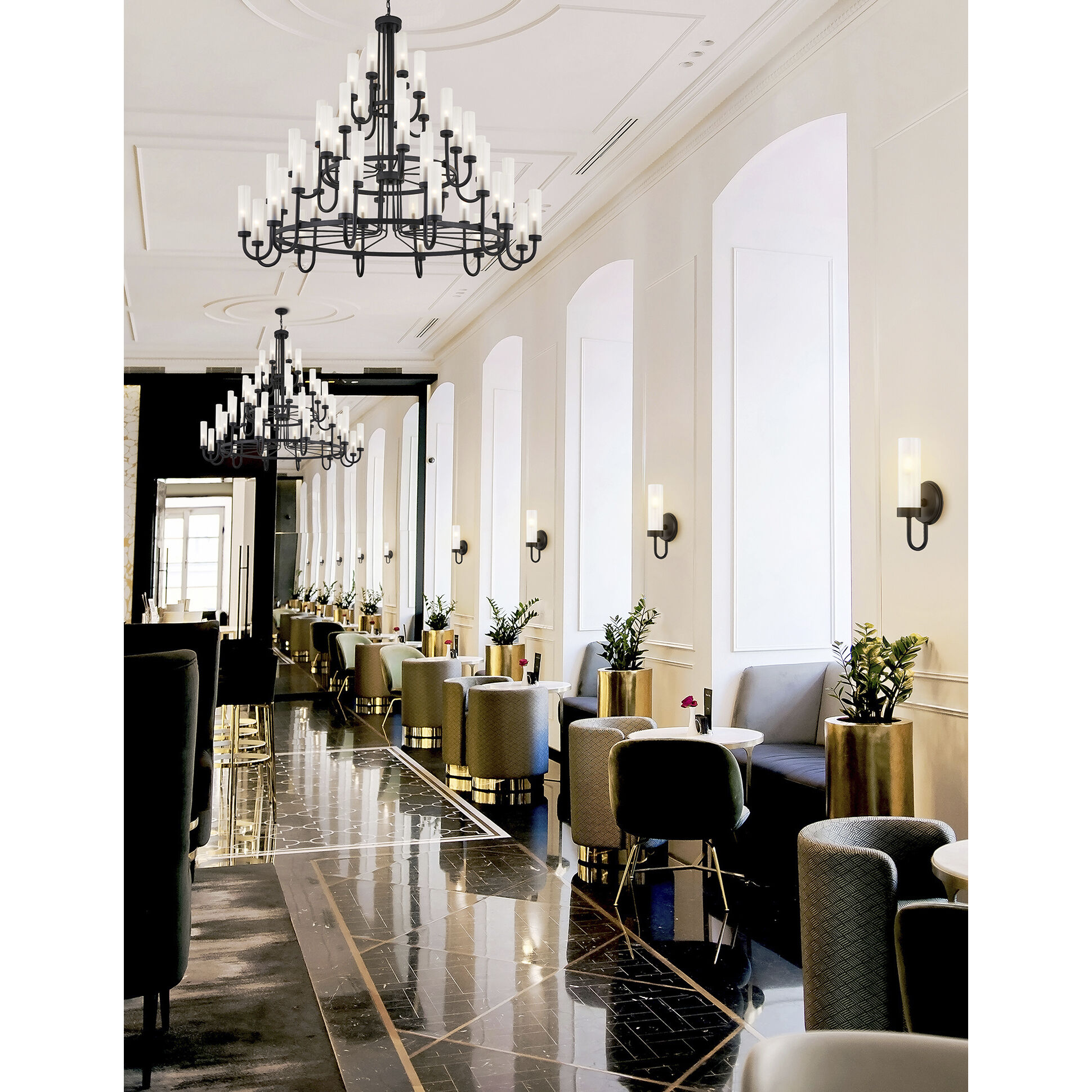 Fusion Collection 1 Light 7.75 inch Matte Black ADA Wall Sconce Wall Light, Anchor Family