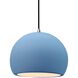 Radiance LED 10 inch Sky Blue and Brushed Nickel Pendant Ceiling Light