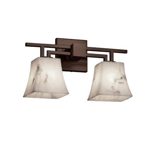 LumenAria 2 Light 16.5 inch Brushed Nickel Bath Vanity Light Wall Light in 1400 Lm LED, Oval