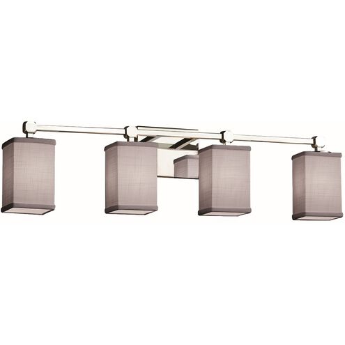 Textile 4 Light 31 inch Polished Chrome Bath Vanity Light Wall Light, Tetra Family, Choices