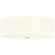 Acryluxe Collection - Classic Family 5 Light 24 inch Brushed Nickel and Opal Flush-Mount Ceiling Light in 24" D x 24" W x 7.5" H, EVOLV