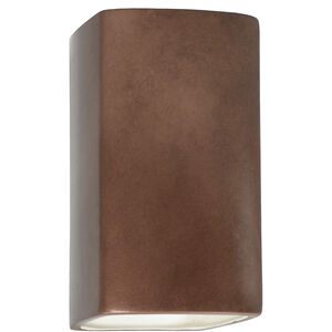 Ambiance LED 5.25 inch Antique Copper Wall Sconce Wall Light