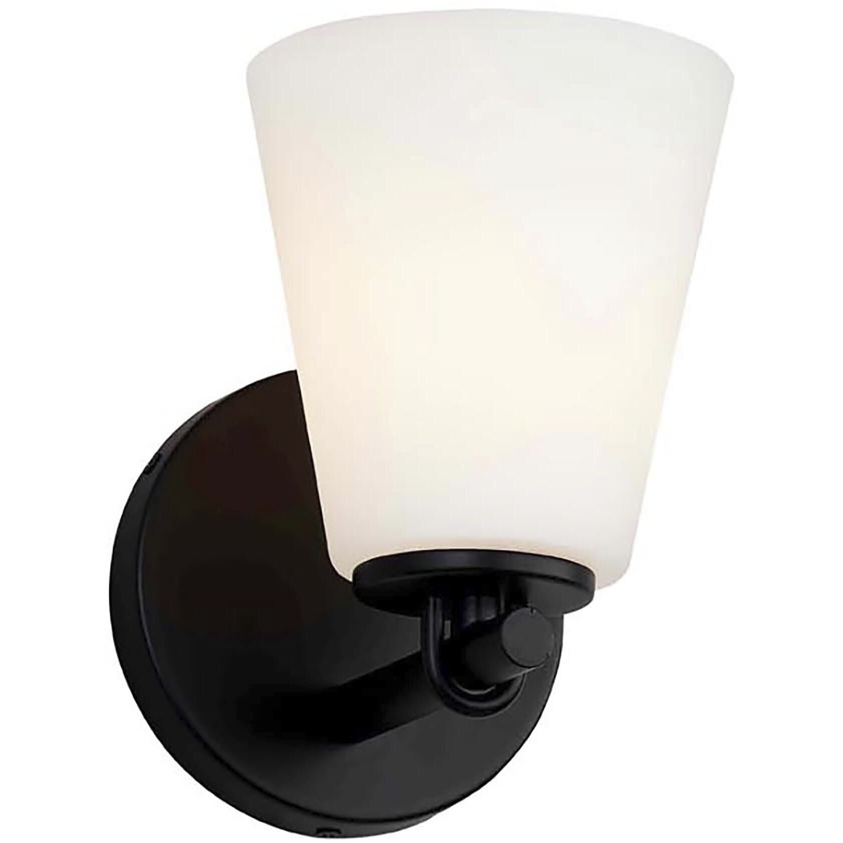 Fusion Collection - Alpino Family 5 inch Matte Black Wall Sconce Wall Light