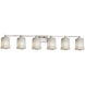 Veneto Luce LED 49.5 inch Polished Chrome Vanity Light Wall Light in 4200 Lm LED, Whitewash (Veneto Luce), Square with Rippled Rim