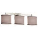 Textile 24.5 inch Polished Chrome Bath Bar Wall Light