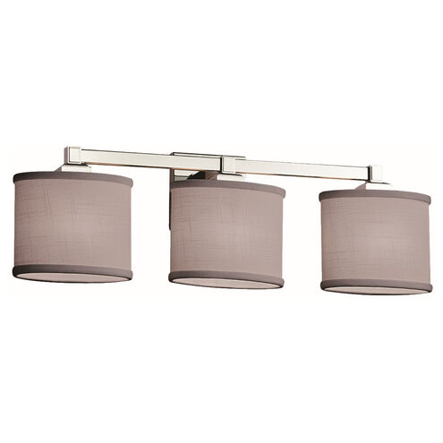 Textile 24.5 inch Polished Chrome Bath Bar Wall Light