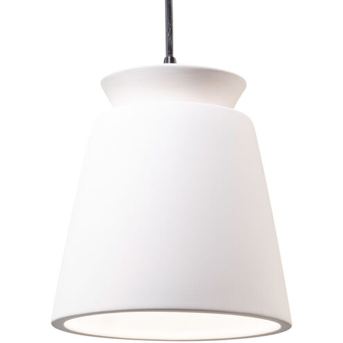 Radiance Collection 1 Light 8 inch Matte Black Pendant Ceiling Light