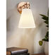Fusion Collection - Bolzano Family 1 Light 6 inch Brushed Brass and Opal Wall Sconce Wall Light, EVOLV