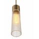 Fusion Collection - Rimini Family 1 Light 2 inch Brushed Brass Pendant Ceiling Light, EVOLV