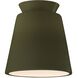 Radiance LED 7.5 inch Matte Green Flush Mount Ceiling Light
