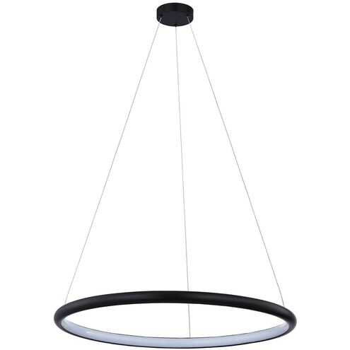 Circola 1 Light 36 inch Matte Black Pendant Ceiling Light