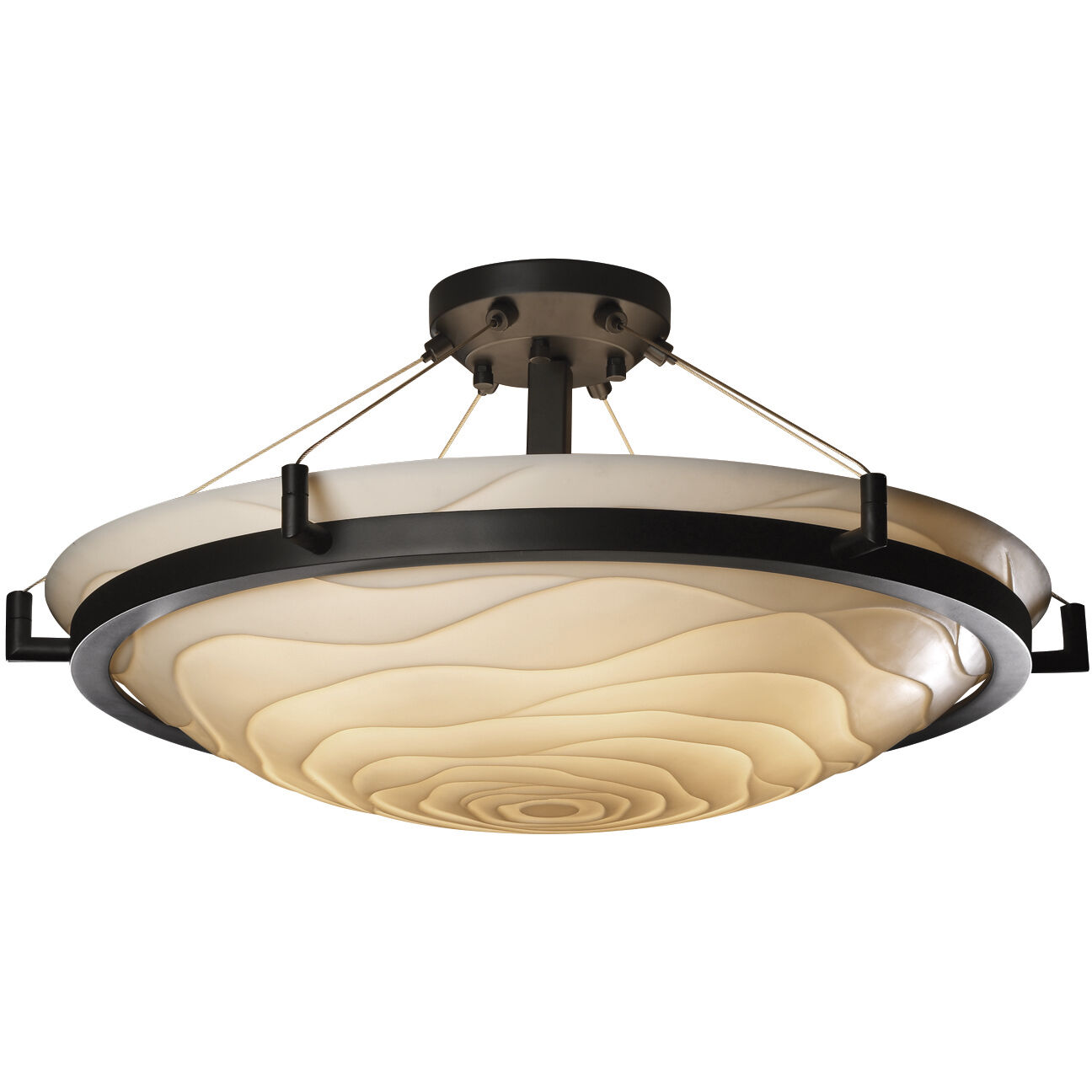 Porcelina 6 Light 27.00 inch Semi-Flush Mount