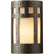 Ambiance Cylinder LED 7.75 inch Hammered Copper ADA Wall Sconce Wall Light, Large