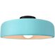 Radiance LED 13 inch Reflecting Pool and Matte Black Semi Flush Ceiling Light