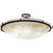 LumenAria 6 Light 51 inch Dark Bronze Semi-Flush Ceiling Light in Incandescent, Bowl