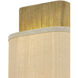 Textile Collection - Narberth Family 2 Light 8 inch Brushed Brass and Cream Linen ADA Wall Sconce Wall Light, EVOLV