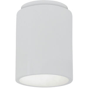 Radiance LED 6.5 inch Gloss White Outdoor Flush Mount in 1000 Lm LED, Gloss White/Gloss White
