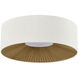 Textile Collection 6 Light 24 inch Matte Black Flush Mount Ceiling Light, Warren Family