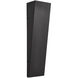 Corwin Family 1 Light 20 inch Matte Black Outdoor Wall Sconce in 4" D x 5.5" W x 20" H, EVOLV