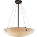 Porcelina 60 inch Pendant Ceiling Light in LED, Pair of Square with Points, Brushed Nickel