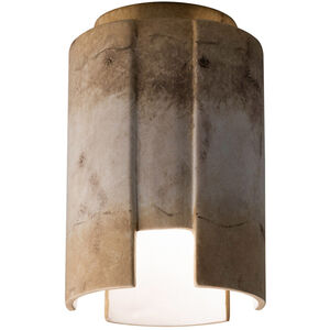 Radiance Collection LED 6 inch Greco Travertine Flush-Mount Ceiling Light