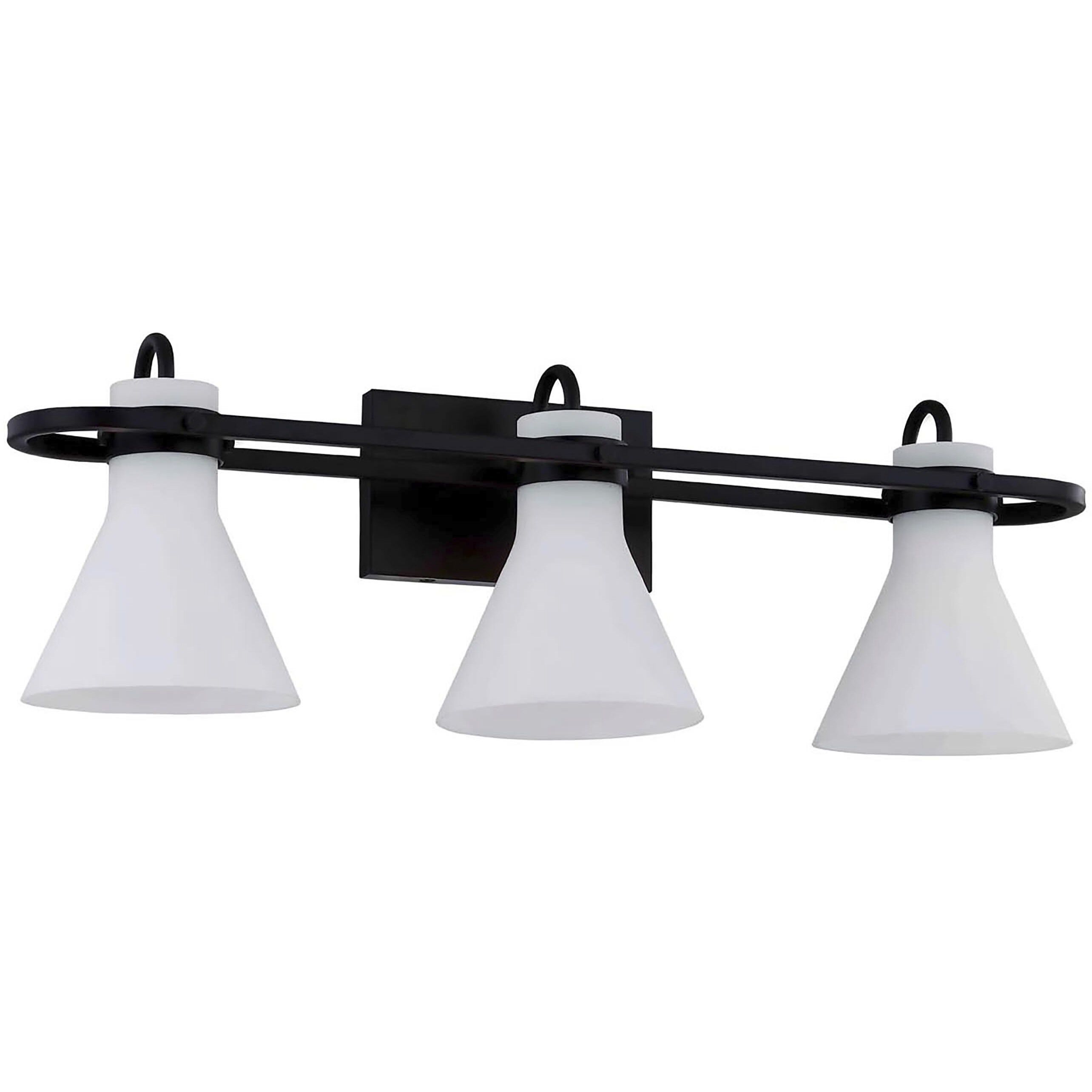 Fusion Collection - Ludlow 26 inch Matte Black Bath Bar Wall Light