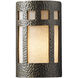 Ambiance Cylinder LED 9.25 inch Greco Travertine Outdoor Wall Sconce, Small