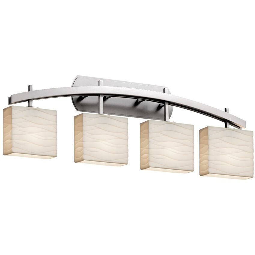 Porcelina 4 Light 35.50 inch Bathroom Vanity Light