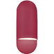 Ambiance Collection - Capsule Wall Sconce Wall Light in Replaceable Bulb, Cerise, 4D x 14H, Form+Finish+Function