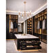 Fusion Collection - Rimini Family 8 Light 24 inch Brushed Brass and Clear Ribbed Chandelier Ceiling Light in 24" D x 24" W x 17.25" H, EVOLV