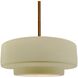 Radiance Collection - Tier Pendant Ceiling Light in Brushed Brass, Dedicated LED, Black Cord, Vanilla Gloss, 14.5W x 5.25H, Form+Finish+Function