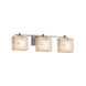 Alabaster Rocks 25.75 inch Brushed Brass Bath Bar Wall Light in Rectangle, Incandescent