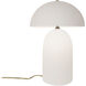 Portable 18.25 inch 60 watt Gloss Black and Matte White Table Lamp Portable Light