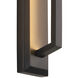 Zurich 21 inch Matte Black Outdoor Wall Sconce in 3.5" D x 4.5" W x 21" H, EVOLV