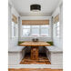 Radiance Collection 1 Light 12.25 inch Carbon Matte Black/Champagne Gold Flush-Mount Ceiling Light