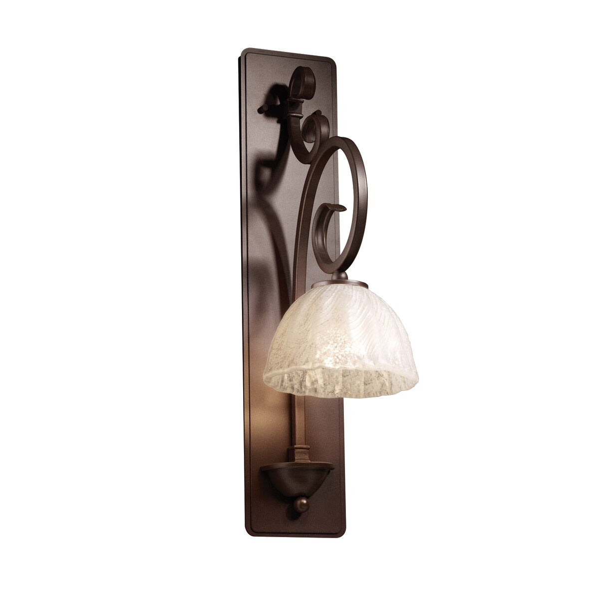 Veneto Luce LED 6.5 inch Brushed Nickel Wall Sconce Wall Light in 700 Lm LED, Lace (Veneto Luce), Oval, Victoria
