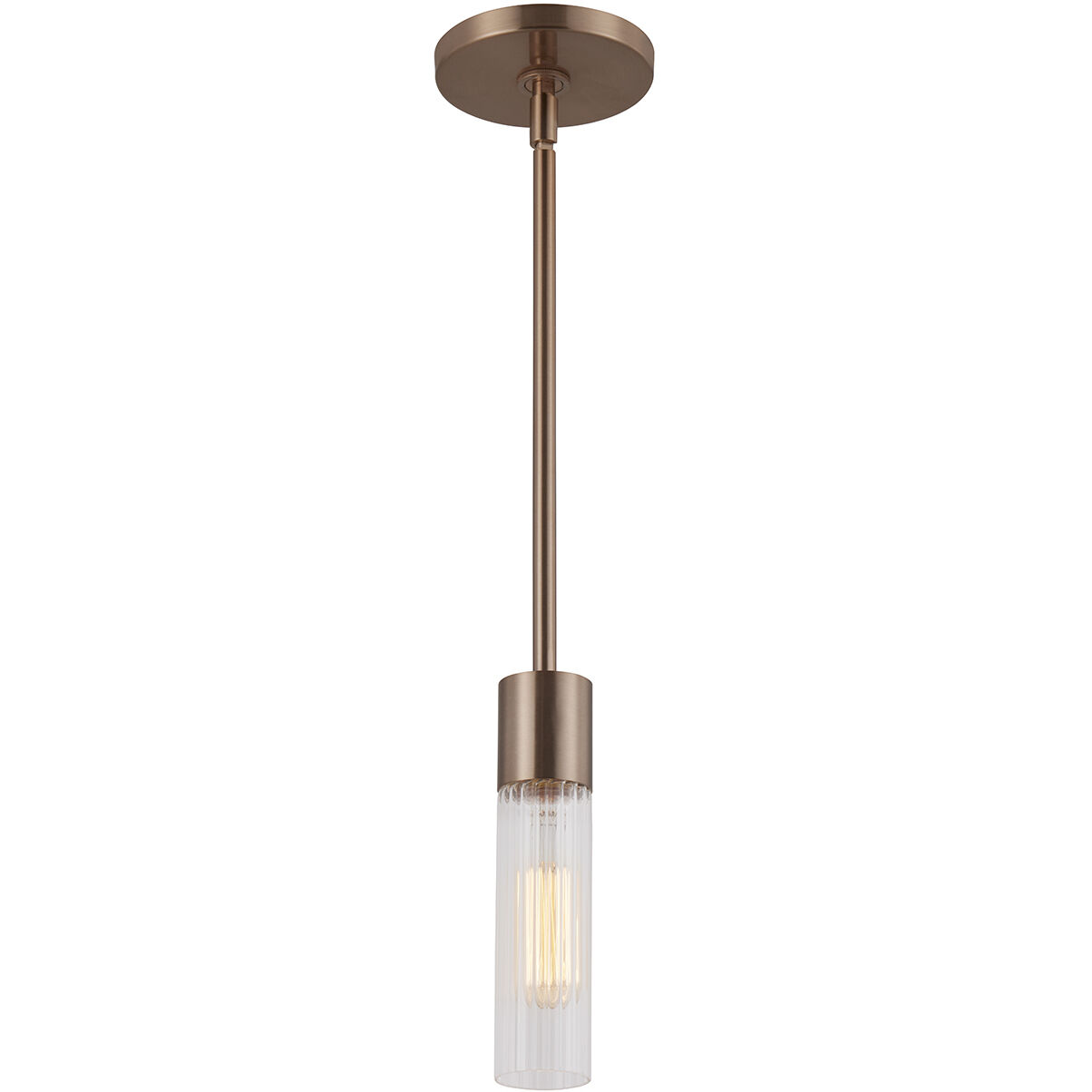 Fusion Collection - Rimini Family 1 Light 2 inch Brushed Brass Pendant Ceiling Light, EVOLV