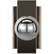 EVOLV LED 3.5 inch Brushed Brass ADA Wall Sconce Wall Light, Luna Family