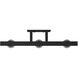 EVOLV 24 inch Matte Black with Chrome Ring Bath Bar Wall Light in Matte Black / Chrome Ring