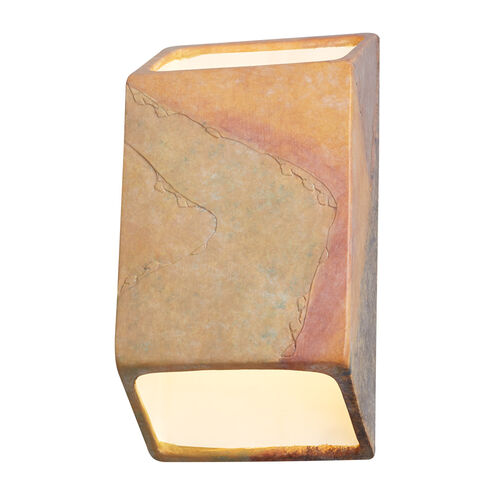 Ambiance Wall Sconce Wall Light, Open Top and Bottom Fixture, Tapered Rectangle