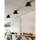 Elias 1 Light 9 inch Matte Black Semi-Flush Ceiling Light