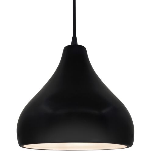 Radiance 1 Light 11.5 inch Carbon Matte Black and Matte Black Pendant Ceiling Light
