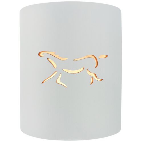 Sun Dagger LED 8 inch Gloss White Wall Sconce Wall Light