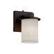 Fusion LED 5 inch Dark Bronze Wall Sconce Wall Light in 700 Lm LED, Weave Fusion, Dakota
